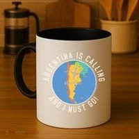 Argentina Is Calling And I Must Go Gift Argentina Map Gift Coffee Mug thumb 4