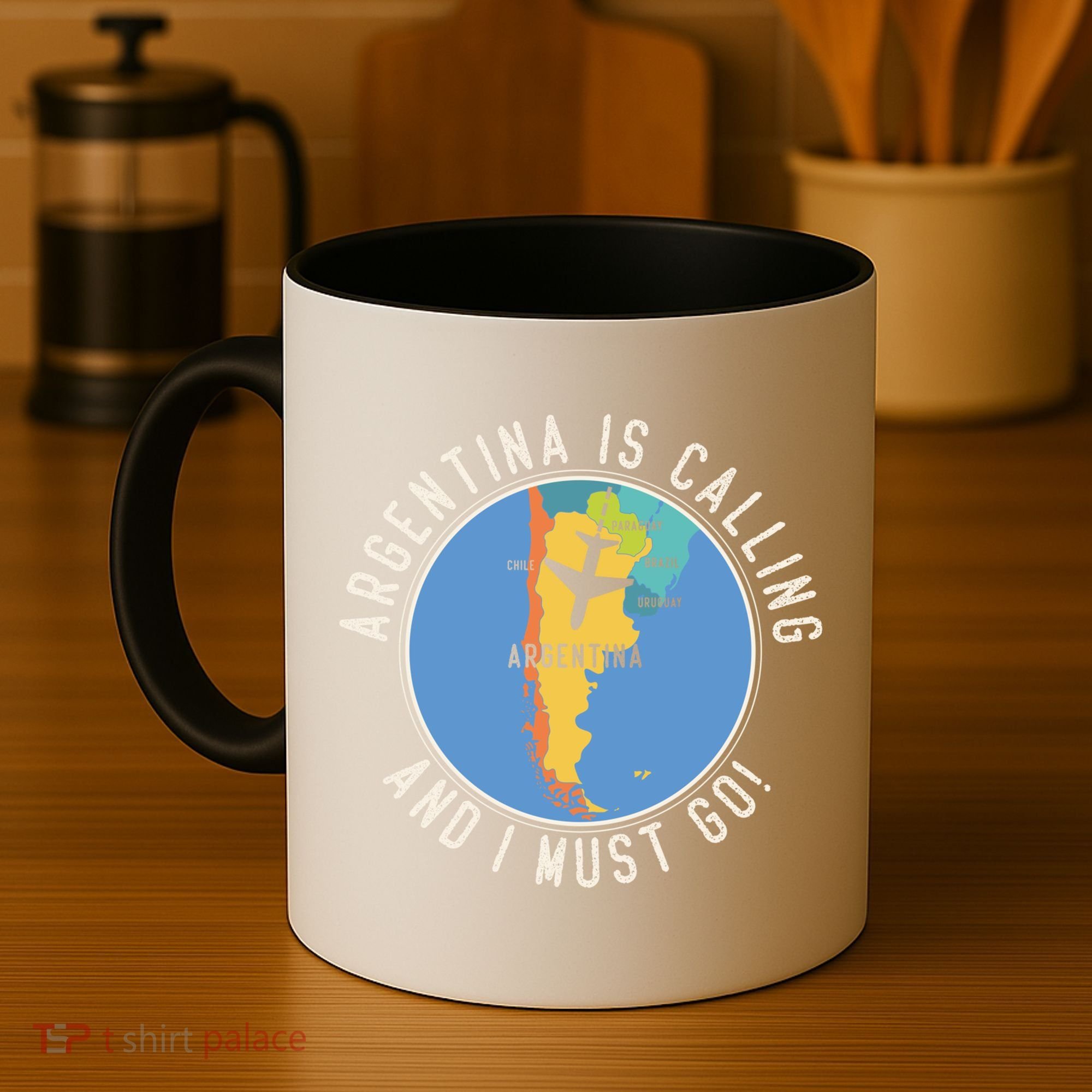 Argentina Is Calling And I Must Go Gift Argentina Map Gift Coffee Mug