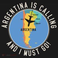 Argentina Is Calling And I Must Go Gift Argentina Map Gift Women's Hoodie thumb 2