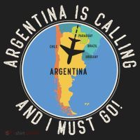 Argentina Is Calling And I Must Go Gift Argentina Map Gift Hat thumb 2