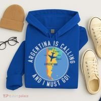 Argentina Is Calling And I Must Go Gift Argentina Map Gift Hoodie thumb 4