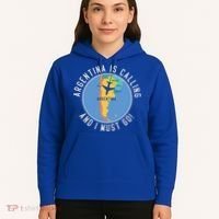 Argentina Is Calling And I Must Go Gift Argentina Map Gift Hoodie thumb 5