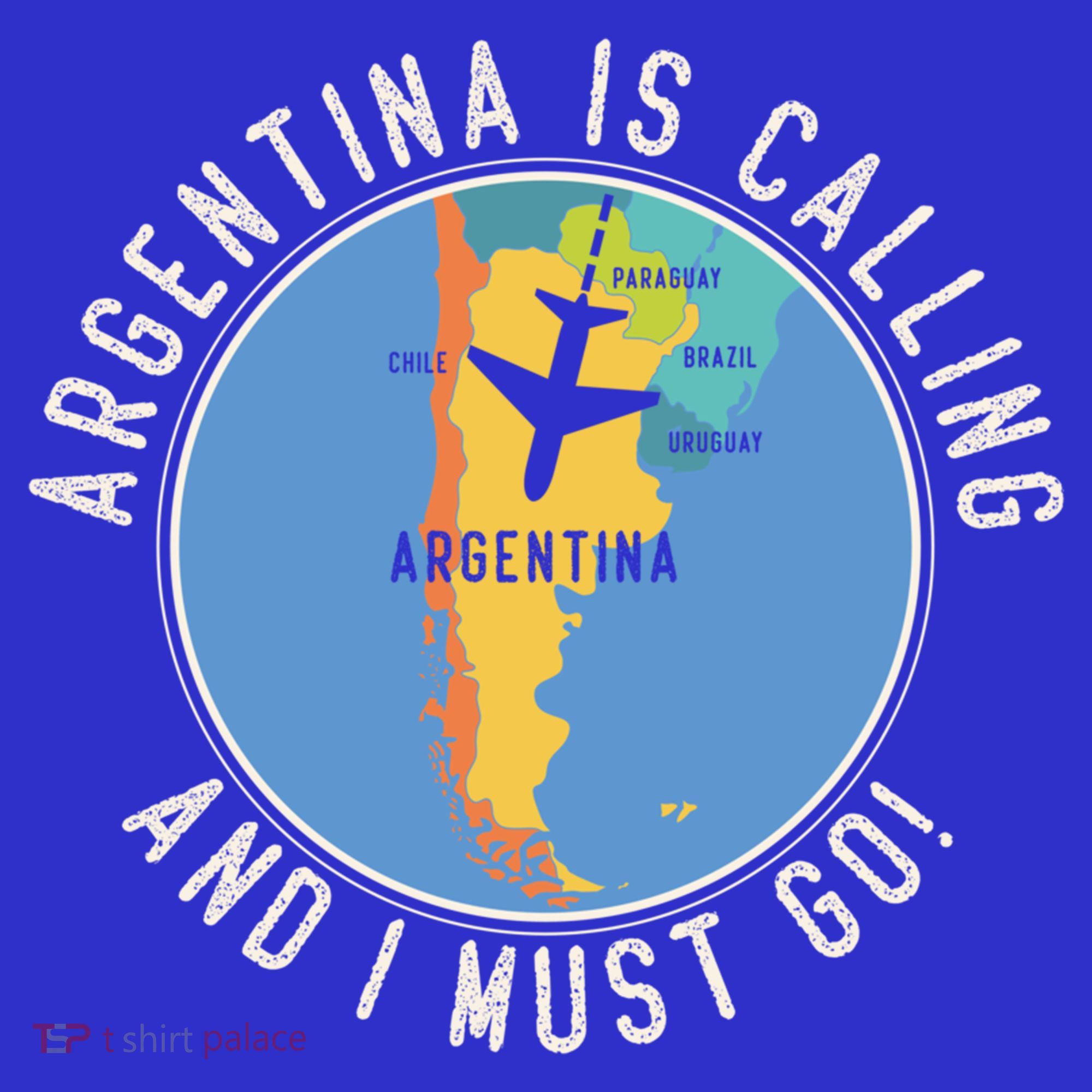 Argentina Is Calling And I Must Go Gift Argentina Map Gift Women's Tank Top