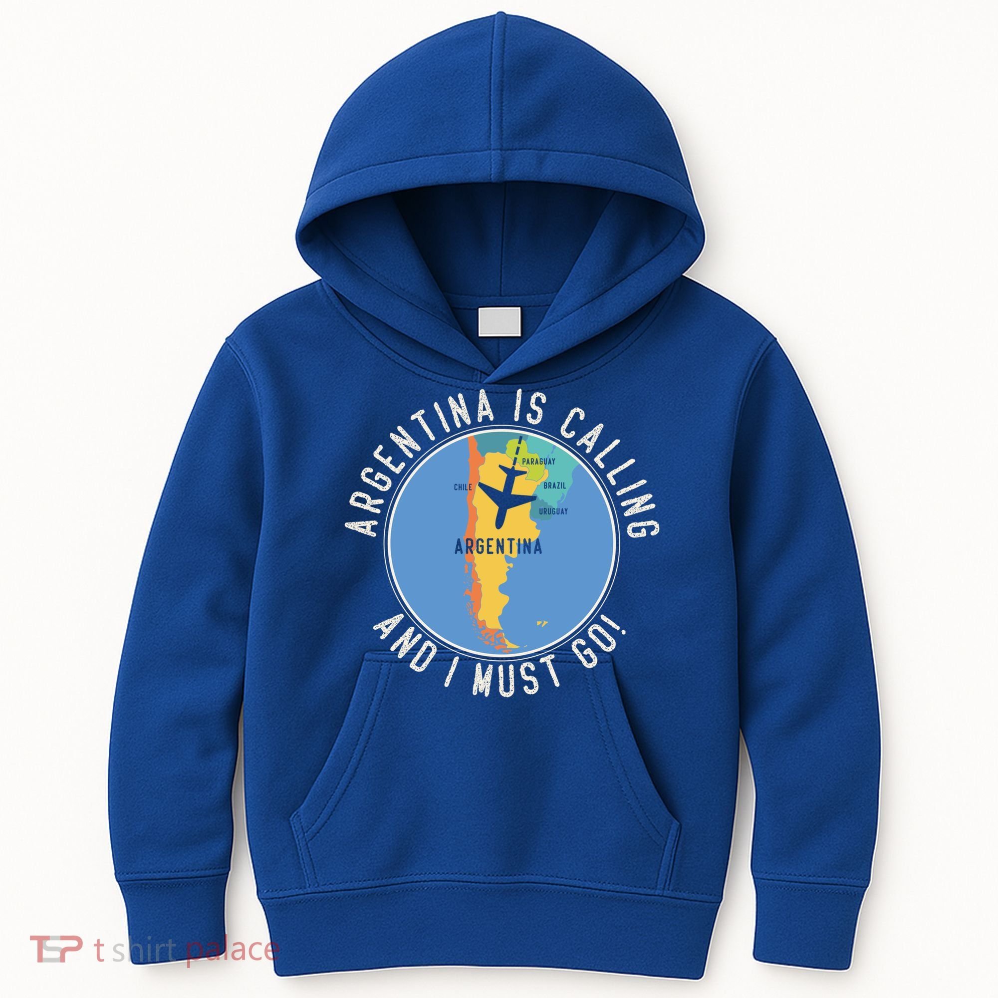 Argentina Is Calling And I Must Go Gift Argentina Map Gift Kids Hoodie