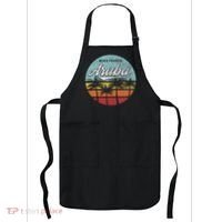 Aruba I Caribbean Retro Beach Vacation Cruise Travel Apron thumb 0