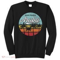 Aruba I Caribbean Retro Beach Vacation Cruise Travel Sweatshirt thumb 0
