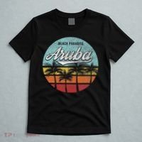 Aruba I Caribbean Retro Beach Vacation Cruise Travel T-Shirt thumb 5