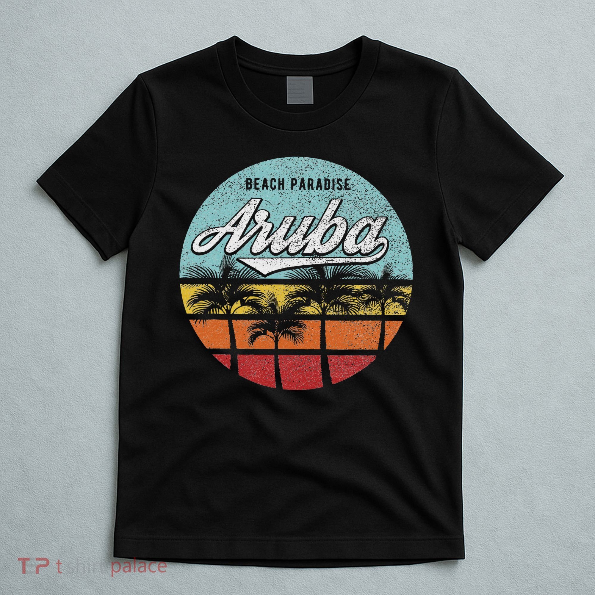 Aruba I Caribbean Retro Beach Vacation Cruise Travel T-Shirt