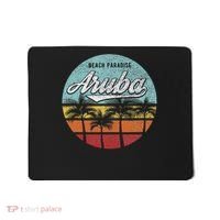 Aruba I Caribbean Retro Beach Vacation Cruise Travel Mousepad thumb 0