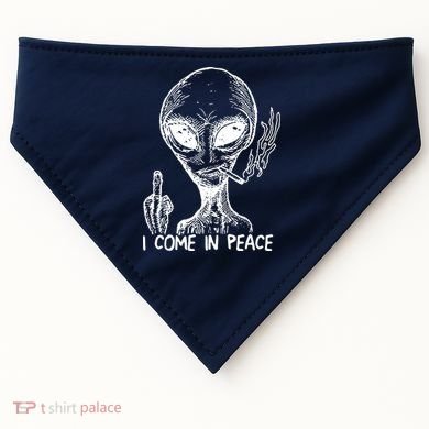 Alien I Come In Peace USA-Made Doggie Bandana