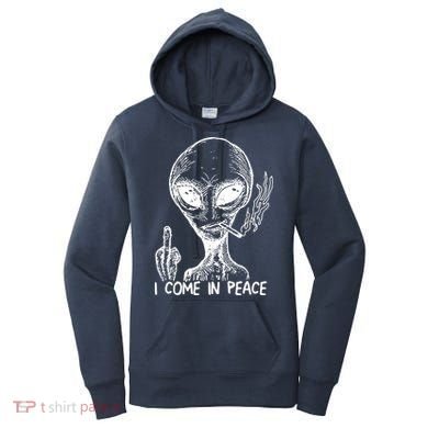 Alien I Come In Peace Women's Hoodie