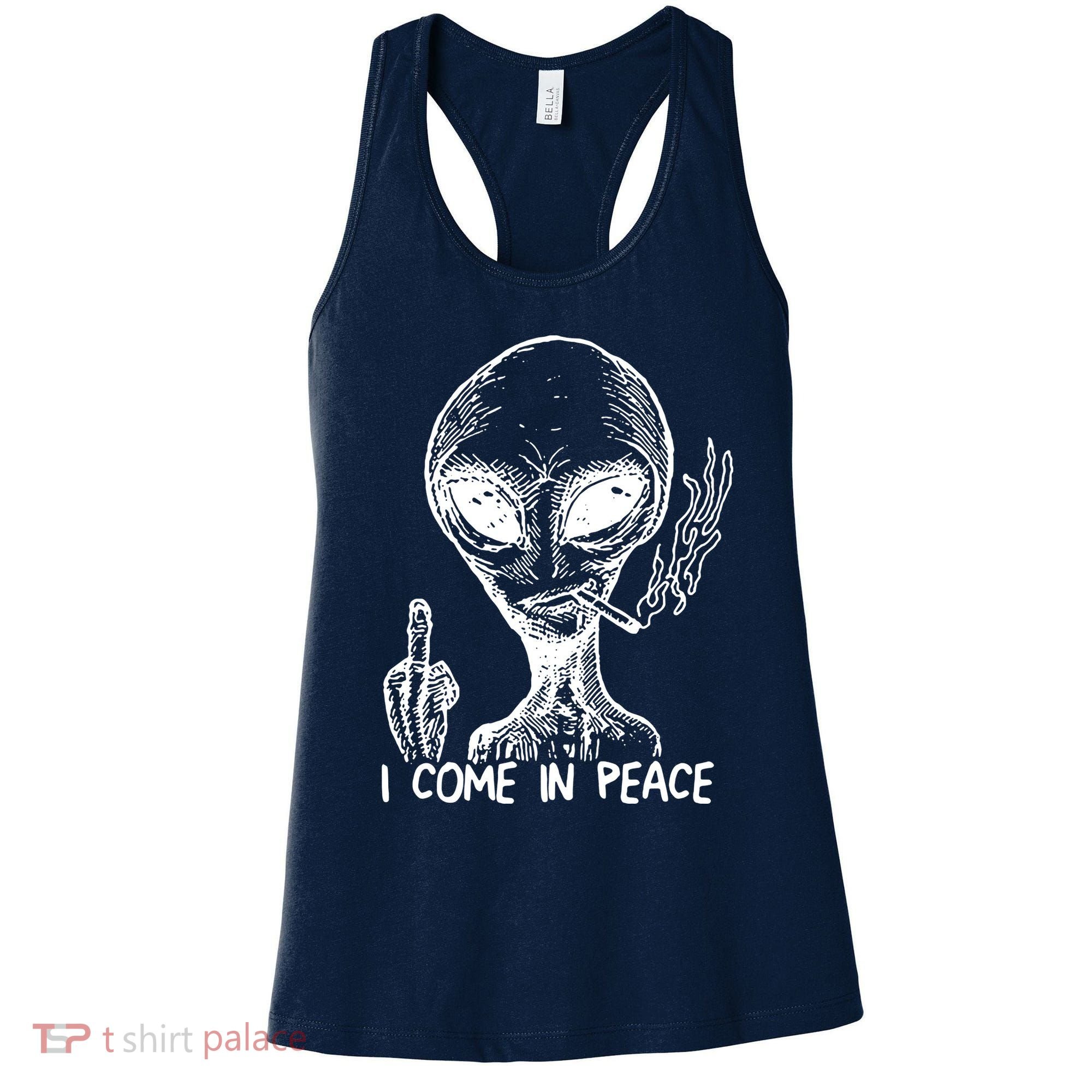 Alien I Come In Peace Women's Tank Top