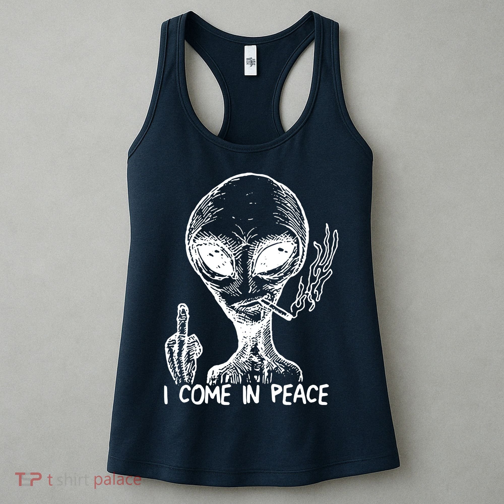 Alien I Come In Peace Women's Tank Top