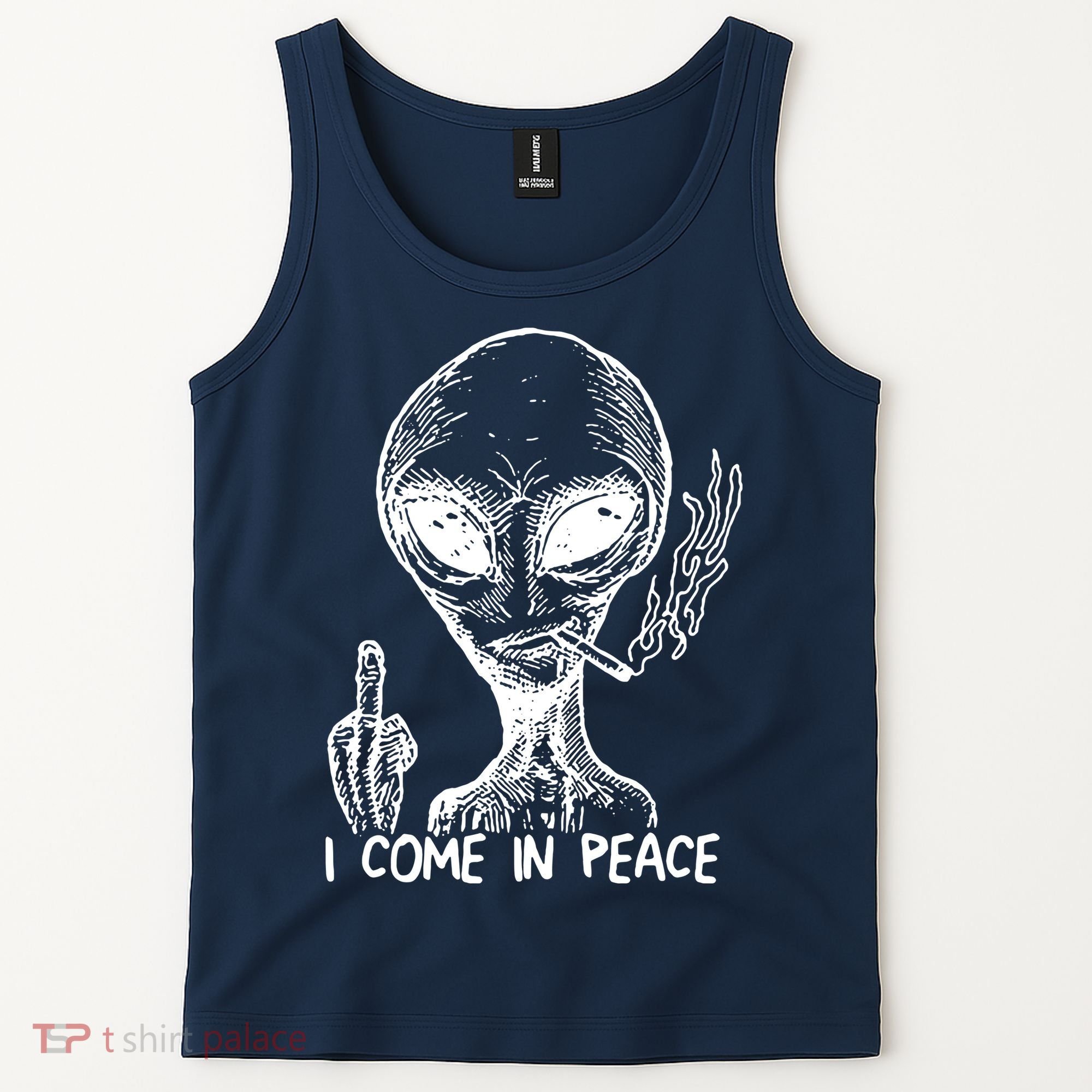 Alien I Come In Peace Tank Top