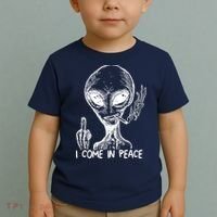 Alien I Come In Peace Toddler T-Shirt thumb 2