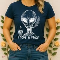 Alien I Come In Peace Women's T-Shirt thumb 2