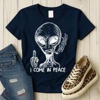Alien I Come In Peace Women's T-Shirt thumb 3