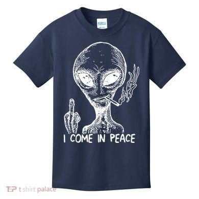 Alien I Come In Peace Kids T-Shirt