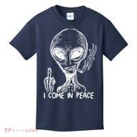 Alien I Come In Peace Kids T-Shirt thumb 0