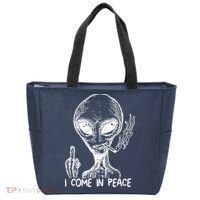 Alien I Come In Peace Tote Bag thumb 0