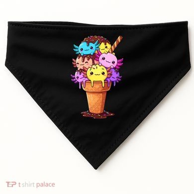 Axolotls Ice Cream Funny Axolotl USA-Made Doggie Bandana