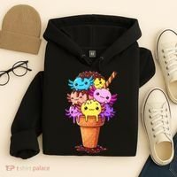 Axolotls Ice Cream Funny Axolotl Hoodie thumb 4