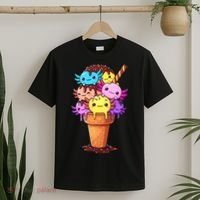 Axolotls Ice Cream Funny Axolotl T-Shirt thumb 2
