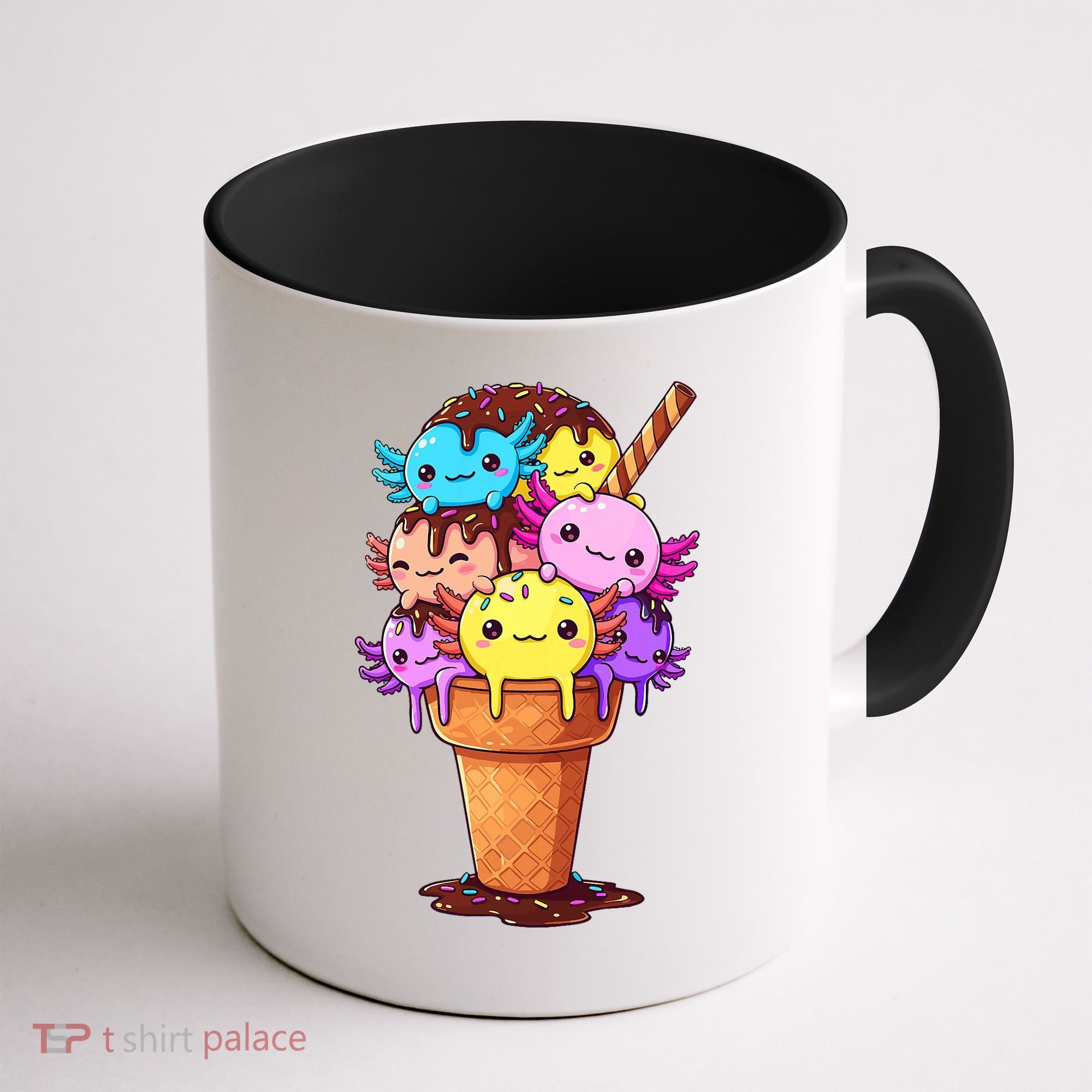 Axolotls Ice Cream Funny Axolotl Coffee Mug