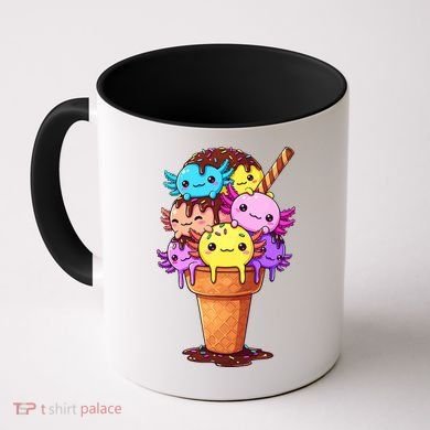 Axolotls Ice Cream Funny Axolotl Coffee Mug