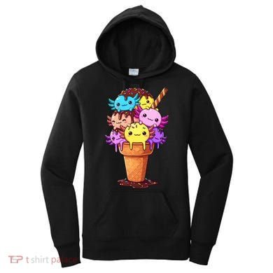 Axolotls Ice Cream Funny Axolotl Women's Hoodie