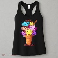 Axolotls Ice Cream Funny Axolotl Women's Tank Top thumb 3