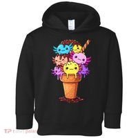 Axolotls Ice Cream Funny Axolotl Toddler Hoodie thumb 0