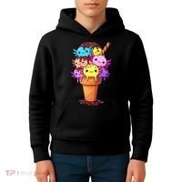 Axolotls Ice Cream Funny Axolotl Kids Hoodie thumb 4