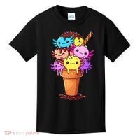 Axolotls Ice Cream Funny Axolotl Kids T-Shirt thumb 0
