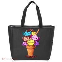 Axolotls Ice Cream Funny Axolotl Tote Bag thumb 0