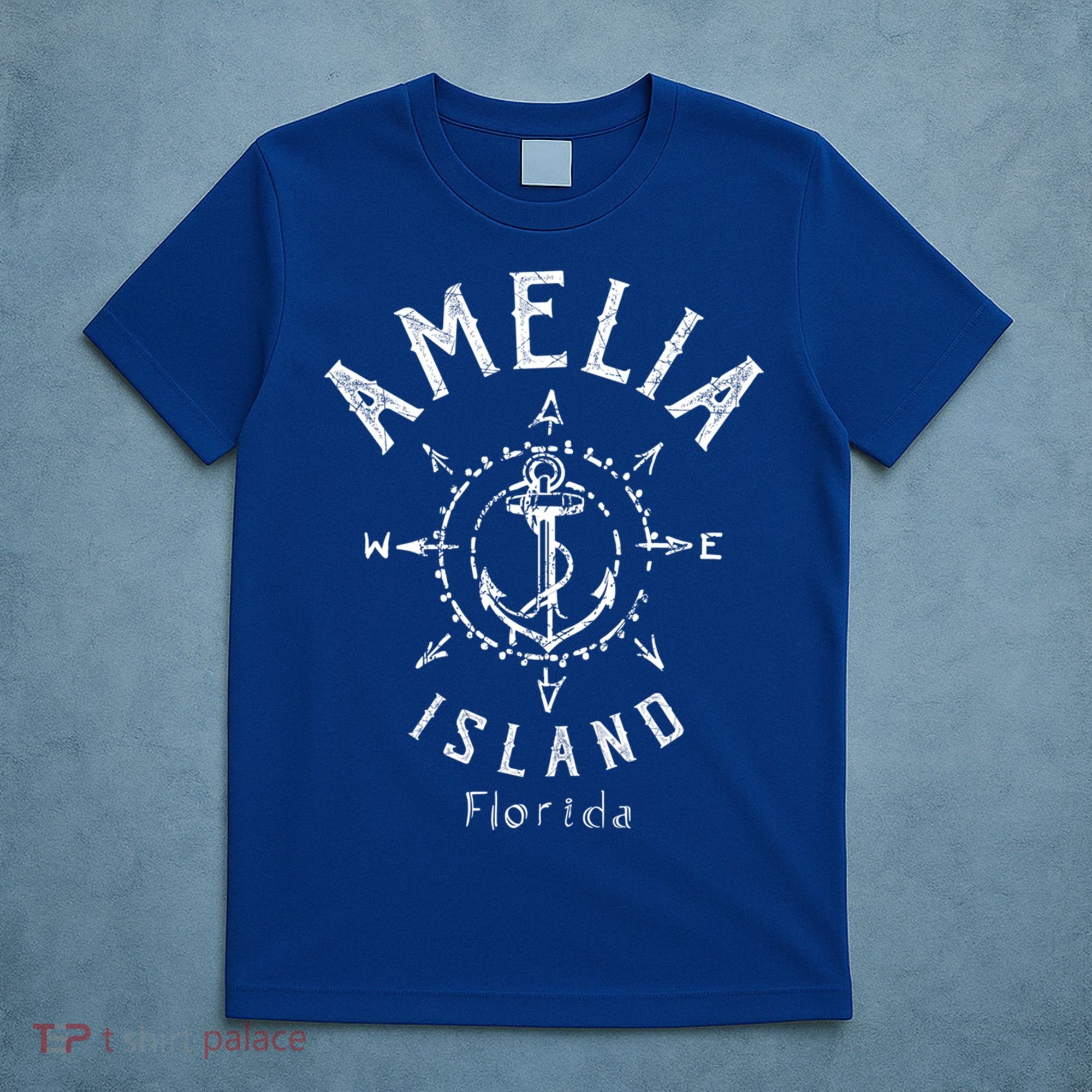 Amelia Island Compass Rose Florida Cute Gift T-Shirt