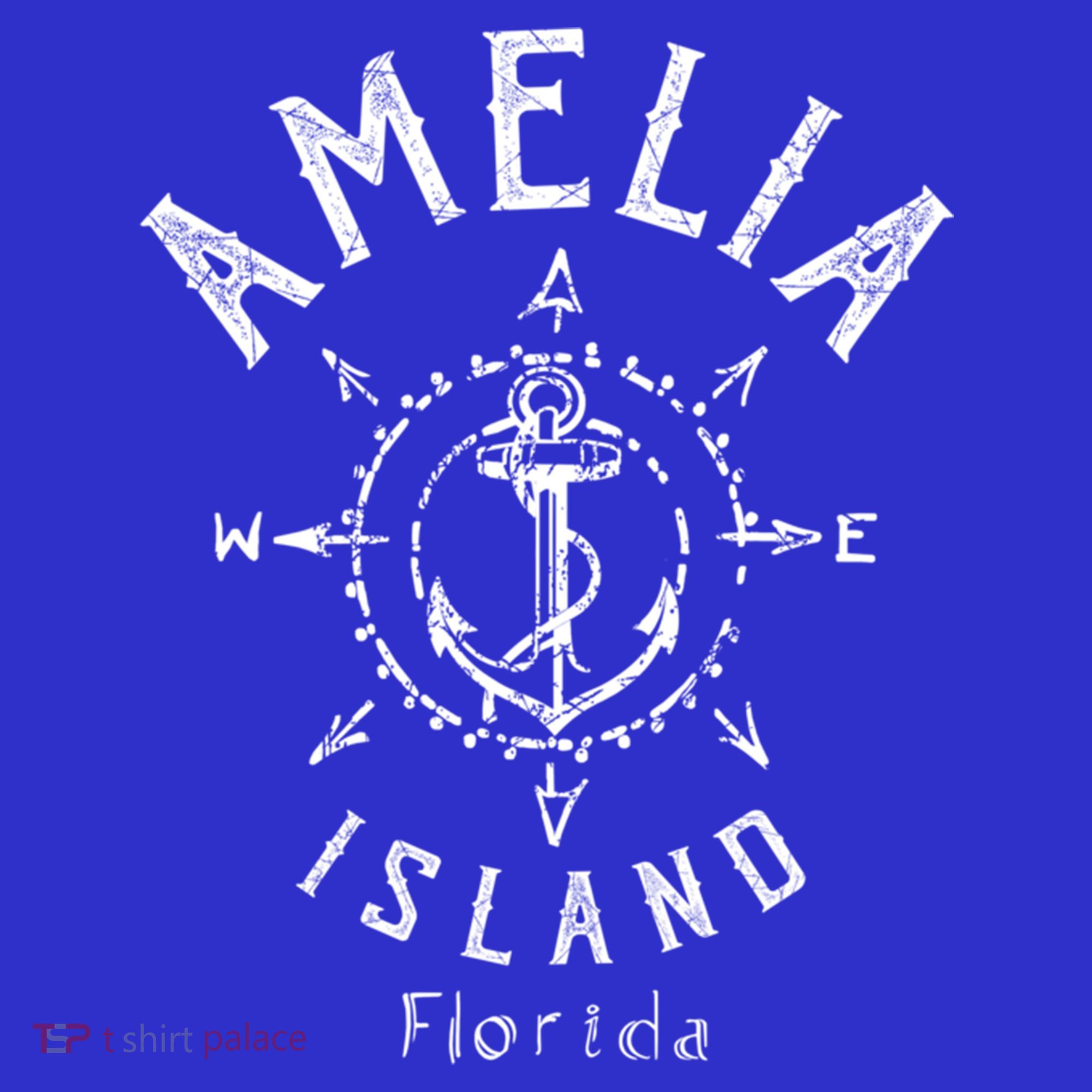 Amelia Island Compass Rose Florida Cute Gift T-Shirt