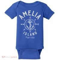 Amelia Island Compass Rose Florida Cute Gift Baby Bodysuit thumb 0