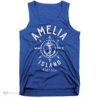 Amelia Island Compass Rose Florida Cute Gift Tank Top thumb 0