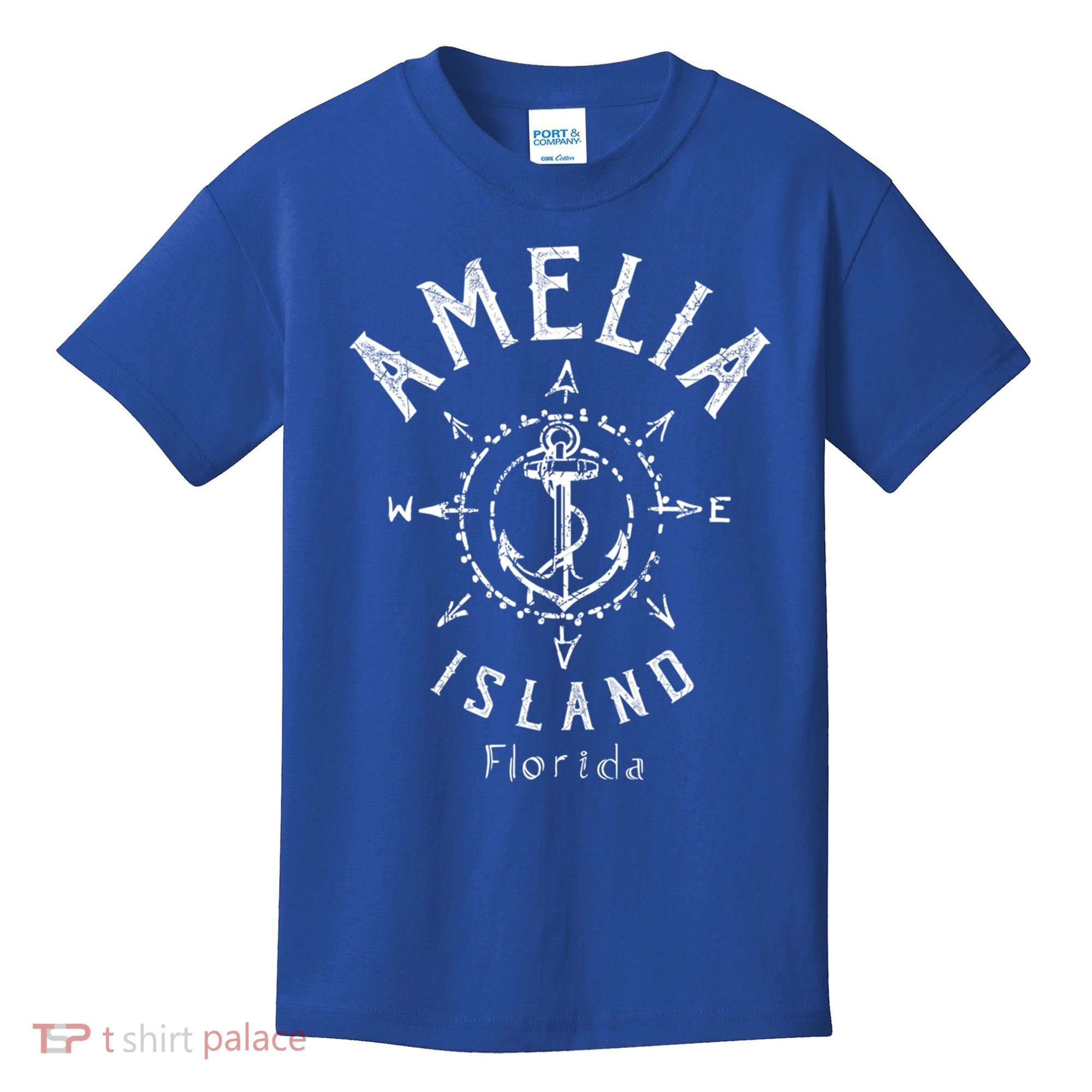 Amelia Island Compass Rose Florida Cute Gift Kids T-Shirt