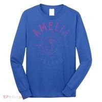 Amelia Island Compass Rose Florida Cute Gift Long Sleeve Shirt thumb 0