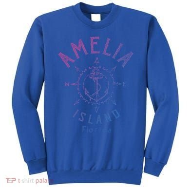 Amelia Island Compass Rose Florida Cute Gift Sweatshirt