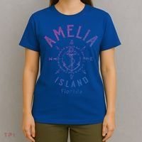 Amelia Island Compass Rose Florida Cute Gift T-Shirt thumb 4