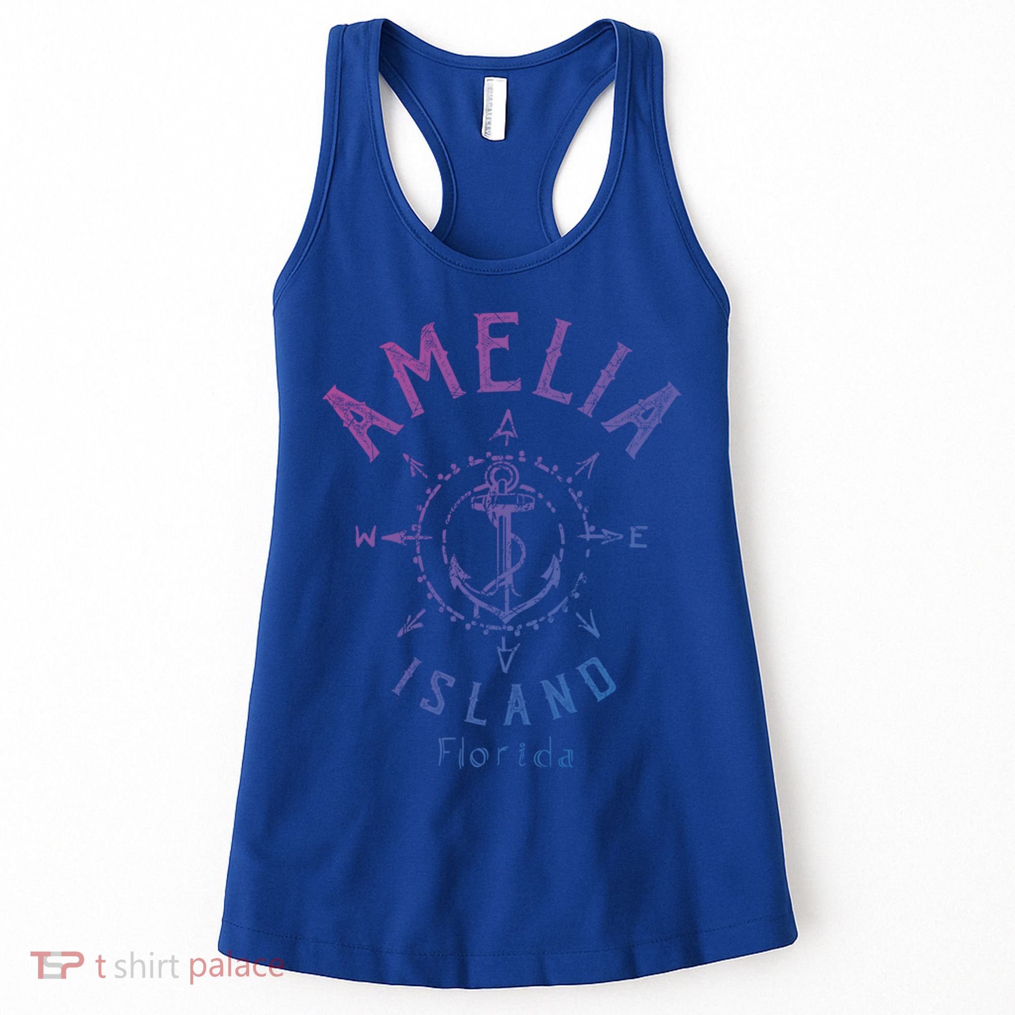 Amelia Island Compass Rose Florida Cute Gift Women's Tank Top