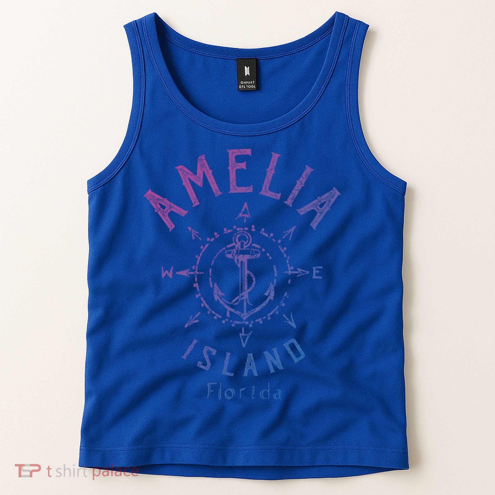 Amelia Island Compass Rose Florida Cute Gift Tank Top
