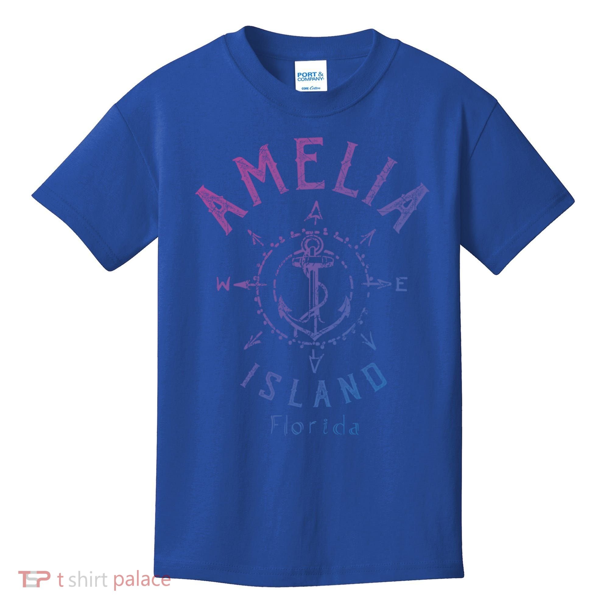 Amelia Island Compass Rose Florida Cute Gift Kids T-Shirt