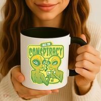 All In Conspiracy Poker Alien Coffee Mug thumb 3