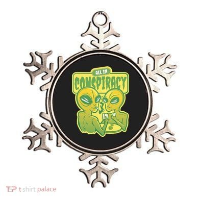 All In Conspiracy Poker Alien Ornament