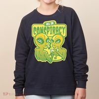 All In Conspiracy Poker Alien Women's Sweatshirt thumb 0