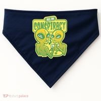 All In Conspiracy Poker Alien USA-Made Doggie Bandana thumb 0